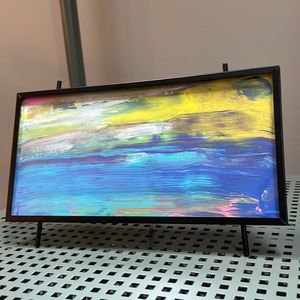 “Salty Reflection” Framed Abstract Painting